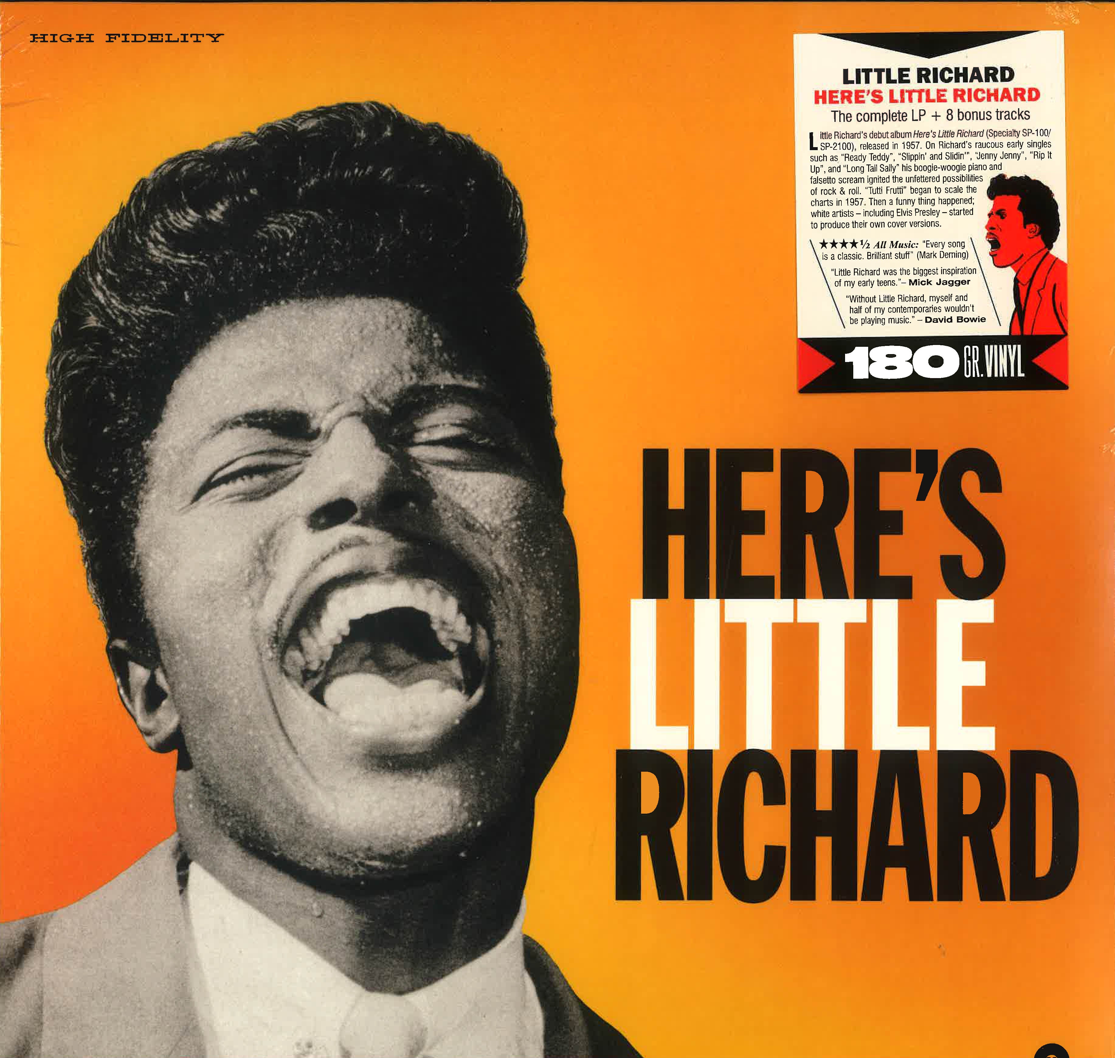 LITTLE RICHARD (リトル・リチャード) - Here’s LIttle Richard (EU 限定ボーナス追加全20曲入り再発 LP/New) ’57年名作デビュー・アルバム!