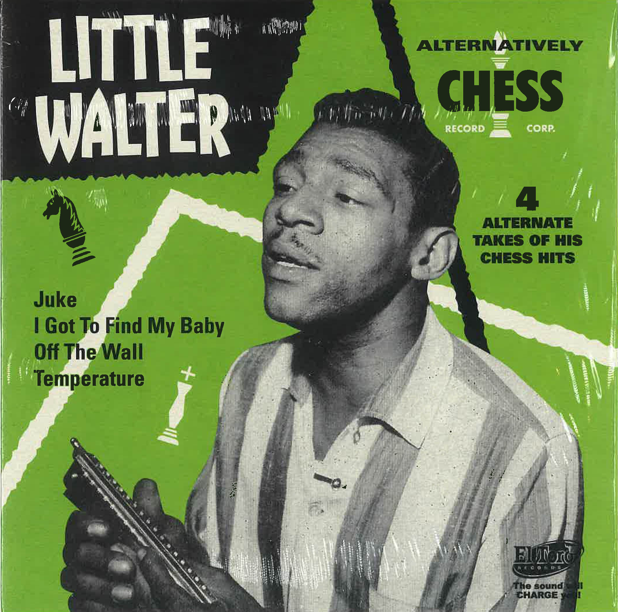 LITTLE WALTER (リトル・ウォルター) - Alternatively CHESS / Juke +3 (Spain 限定4曲入りジャケ付き「グリーン盤」7インチEP/New) スタジオ録音「別テイク」4曲