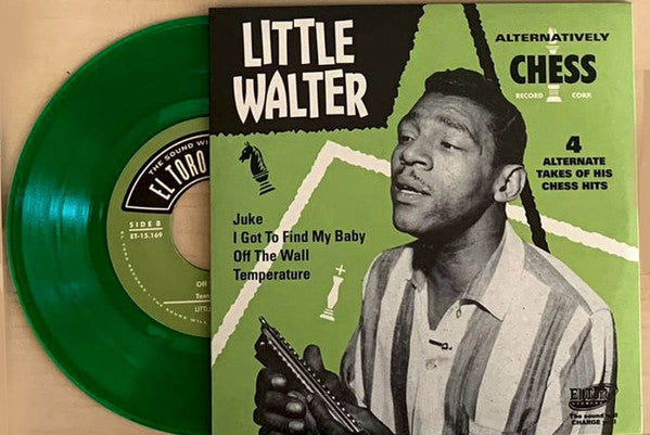 LITTLE WALTER (リトル・ウォルター) - Alternatively CHESS / Juke +3 (Spain 限定4曲入りジャケ付き「グリーン盤」7インチEP/New) スタジオ録音「別テイク」4曲