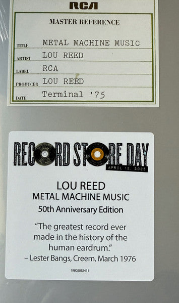 LOU REED (ルー・リード) - Metal Machine Music (50th Anniversary) (EU レコードストアデイ2,500枚限定「白・黒マーブル VINYL」 LPx2枚組 /New) ノイズ元祖、'75年快作!