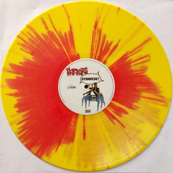METEORS (メテオス) - Stampede! (UK/EU 正規100枚限定再発ナンバリング入り「イエロー&レッドスプラッターヴァイナル」 LP/NEW) '84年3rdアルバム