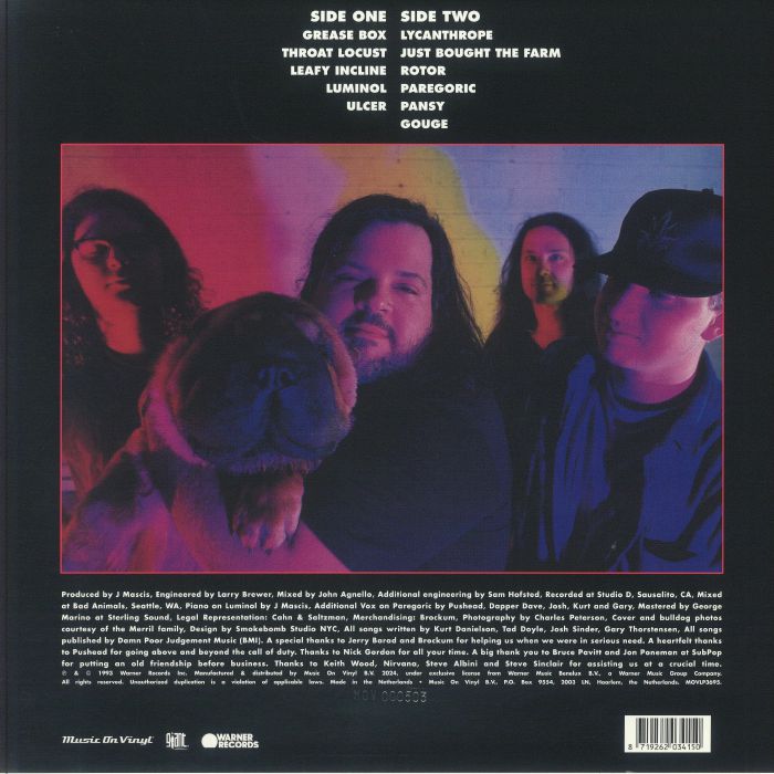 TAD (タッド) - Inhaler (EU 1,000枚限定復刻再発「高音質180グラム重量マゼンタヴァイナル」LP+ナンバリング入りジャケ/NEW)