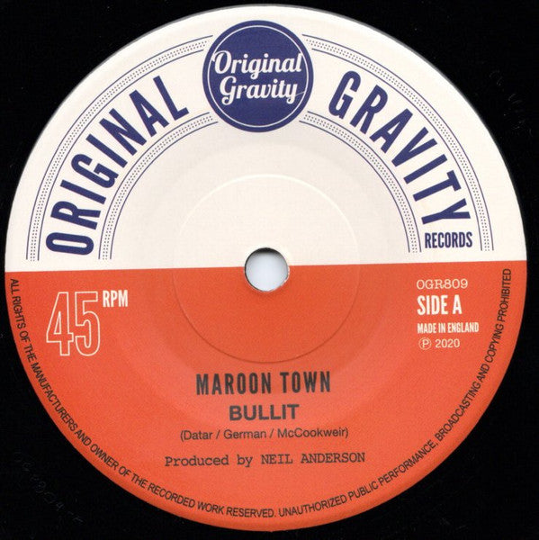 MAROON TOWN (マルーン・タウン)  - Bullit / Masekela Skank (UK 限定 7"/New)
