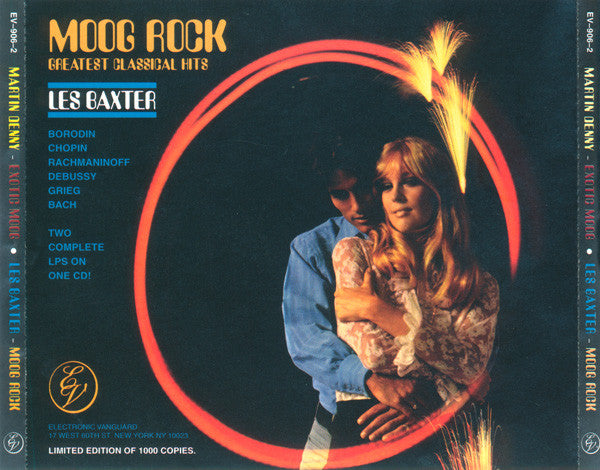 MARTIN DENNY / LES BAXTER (マーティン・デニー / レス・バクスター) - Exotic Moog / Moog Rock (US 限定 2イン1再発 CD /New) 「ムーグ」なエギゾ名作合体再発全22曲