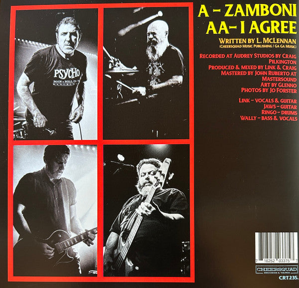 MEANIES (ミーニーズ) - Zamboni / I Agree (OZ 限定ジャケ付き「黄色盤」7インチ/New)