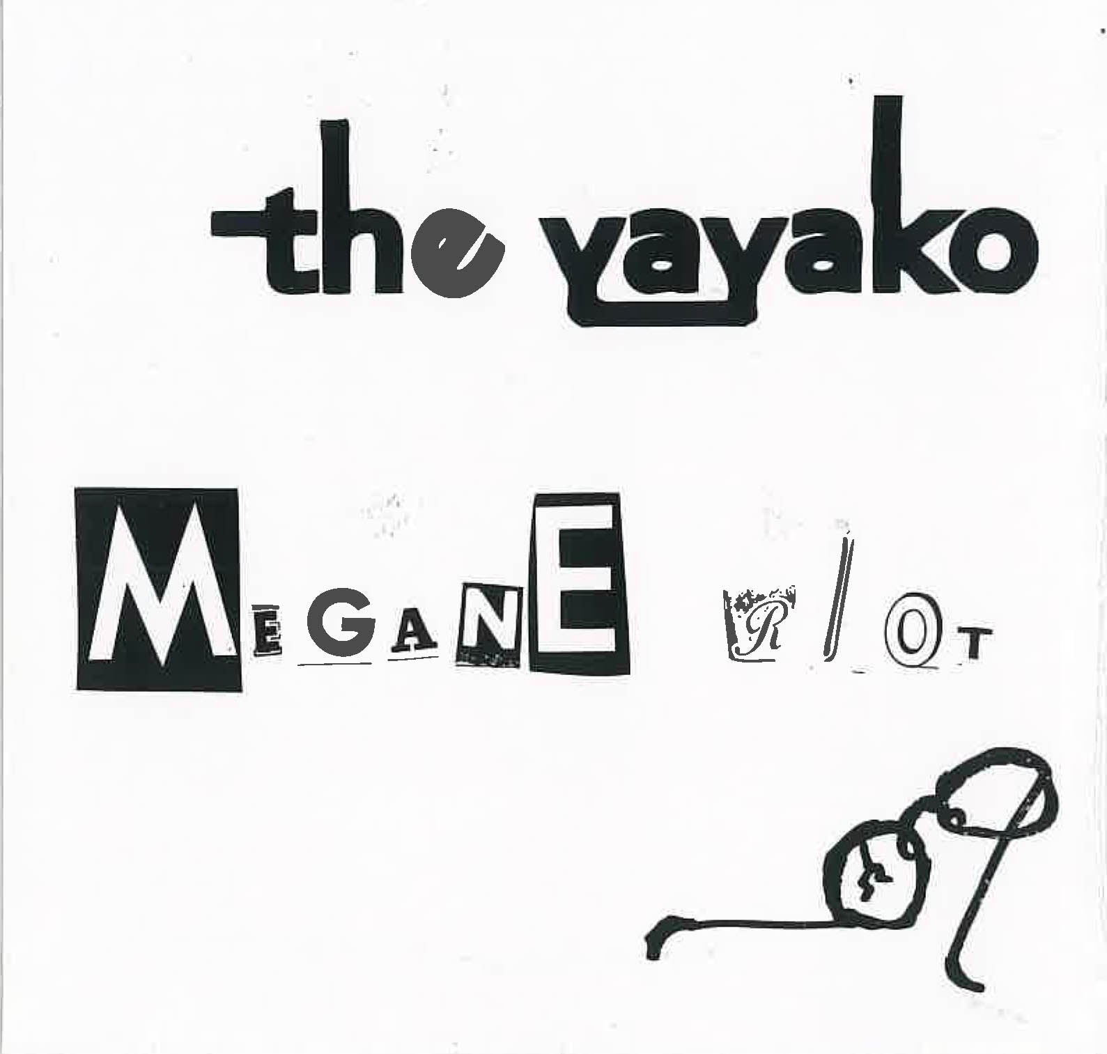 YAYAKO, THE (ザ・ヤヤコ = 大阪のベースとドラム男女クレイジー2ピース) - Megane Riot (日本 22年自主制作3曲入りCD +カードスリーブ/ New) キングブラザーズ のケイゾウ推し