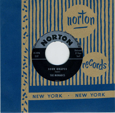 MONARCS, THE / VI-TONES, THE (モナークス / ヴァイ・トーンズ) - Sour Grapes / Kamikaze (US 限定再発 7" /廃盤 New)
