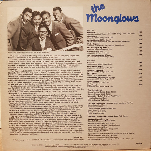 MOONGLOWS (ムーングロウズ) - Their Greatest Sides (USオリジナルLP / 廃盤 New)