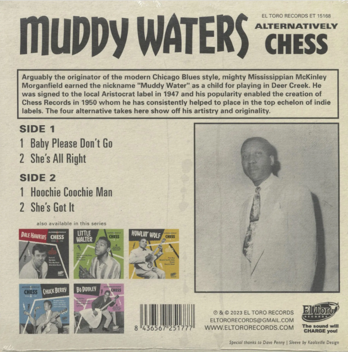 MUDDY WATERS (マディウォーターズ) - Alternatively CHESS / Baby Please Don't Go +3 (Spain 限定4曲入りジャケ付き「クリア・ブラウン盤」7インチEP/New) スタジオ録音「別テイク」4曲