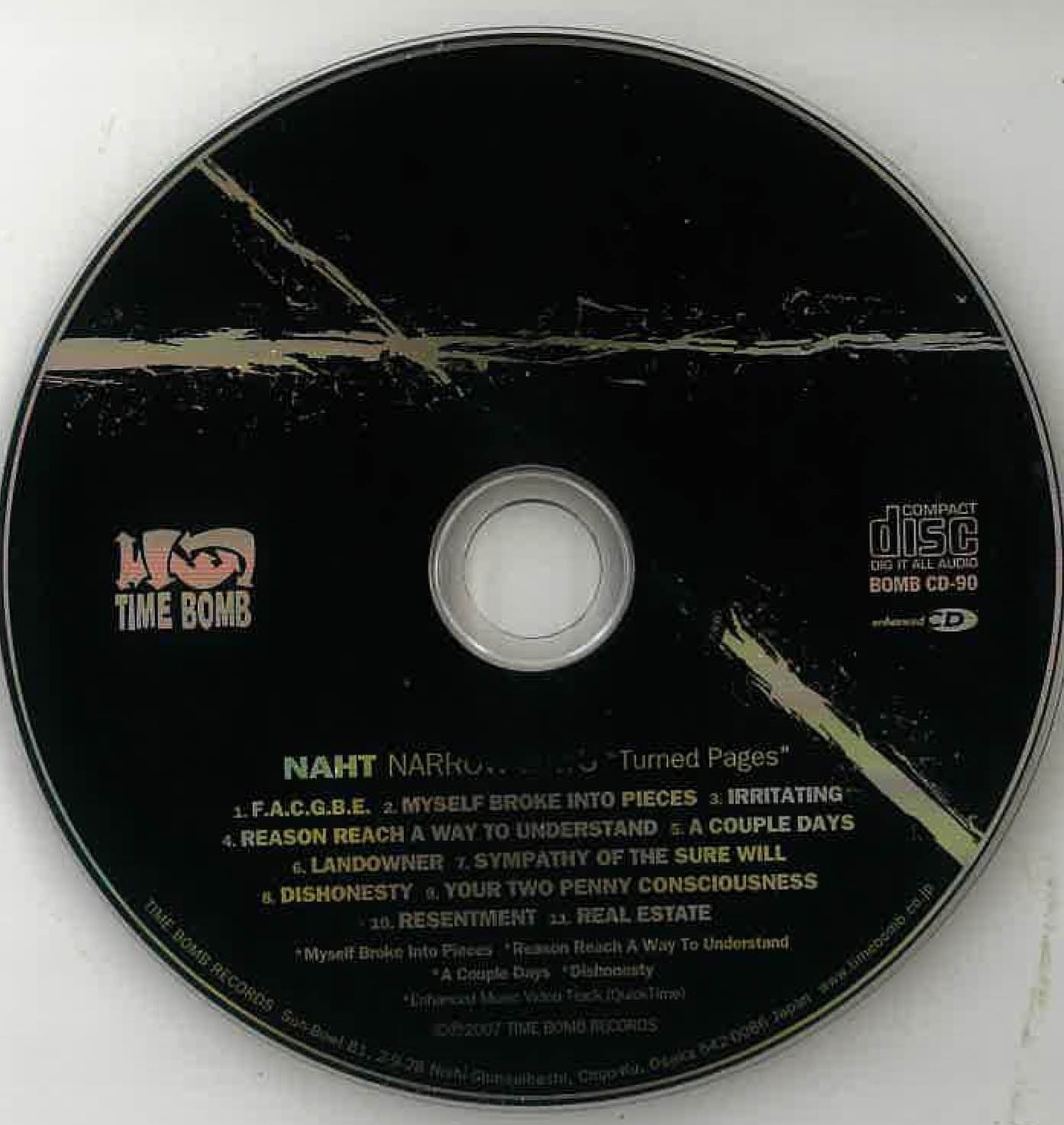 NAHT (ナート) - Narrow Ways "Turned Pages" (Japan タイムボム 限定リマスターエンハンストライブ映像付き再発CD/New) ’99年フル・デビュー・アルバム!