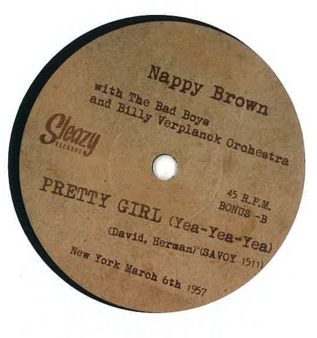 NAPPY BROWN (ナッピー・ブラウン) - Goody Goody Gum Drop (スペイン限定LP+ボーナス7インチシングル/New) '55〜'61年サヴォイ社黄金期のベスト