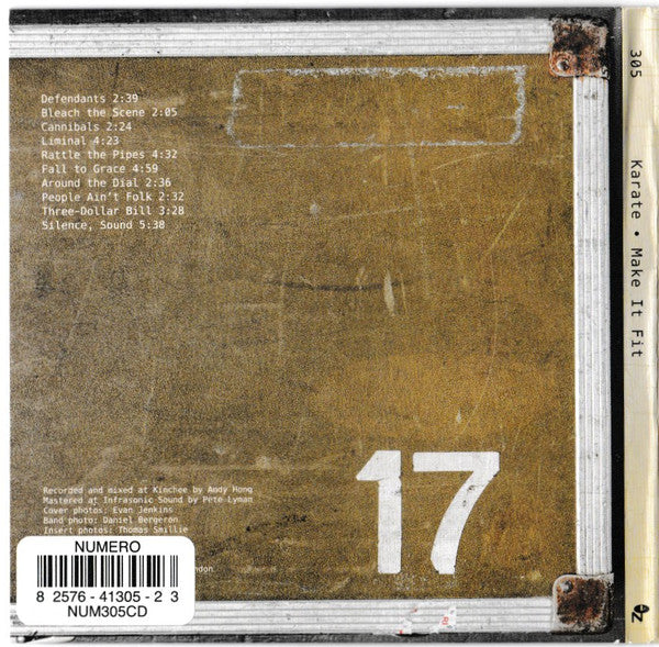 KARATE (カラテ) - Make It Fit (US-EU 限定リリース CD/NEW)