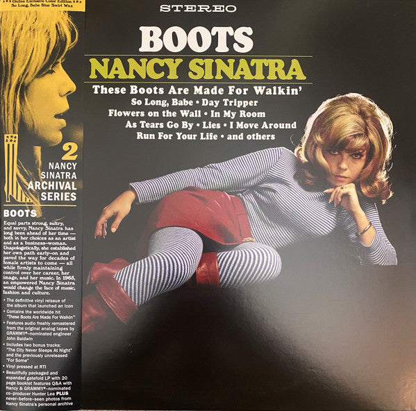 NANCY SINATRA (ナンシー・シナトラ) - Boots (US 限定復刻リマスター再発「ブルー・ヴァイナル」LP+帯、本/New) '66年デビューアルバム!