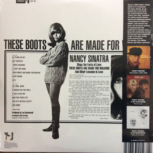 NANCY SINATRA (ナンシー・シナトラ) - Boots (US 限定復刻リマスター再発「黒盤」LP+帯、本-見開きジャケ/New) '66年デビューアルバム!