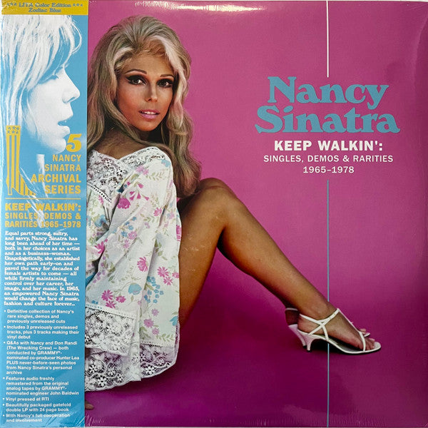 NANCY SINATRA (ナンシー・シナトラ) - Keep Walkin’: Singles, Demos & Rarities 1965-1978 (US 限定リマスター「ブルー VINYL」2xLP+帯、ブックレット/New)