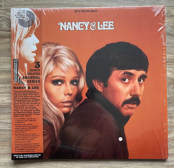 NANCY SINATRA & LEE HAZLEWOOD (ナンシー・シナトラ & リー・ヘイズルウッド) - Nancy & Lee (US 限定復刻リマスター再発「サイケ・オレンジ・ヴァイナル」LP+帯、本/New) '68年ナンシー28歳熟女期共演名義1作目!