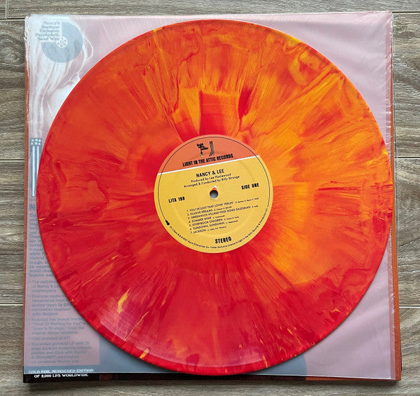 NANCY SINATRA & LEE HAZLEWOOD (ナンシー・シナトラ & リー・ヘイズルウッド) - Nancy & Lee (US 限定復刻リマスター再発「サイケ・オレンジ・ヴァイナル」LP+帯、本/New) '68年ナンシー28歳熟女期共演名義1作目!