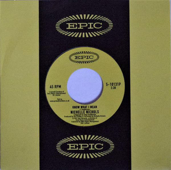 NICHELLE NICHOLS (ニシェル・ニコルズ) - Know What I Mean (UK 2019年レコードストア・デイ限定復刻再発 7"/New)
