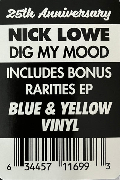 NICK LOWE (ニック・ロウ) - Dig My Mood (US 発売25周年限定1500枚再発「ブルーVINYL」LP+「イエローVINYL」10"/ New) '98年49歳時の名作アルバム!