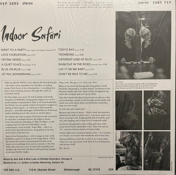 NICK LOWE (ニック・ロウ) - Indoor Safari (US 限定アナログ「黒盤」LP/ New) 24年75歳でのニューアルバム!