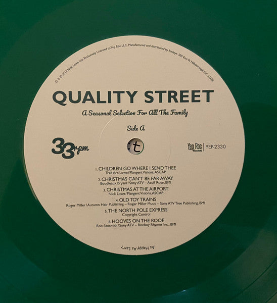 NICK LOWE (ニック・ロウ) - Quality Street (全世界共通 500枚限定再発「グリーン VINYL」LP/ New) '13年Xマス・アルバム