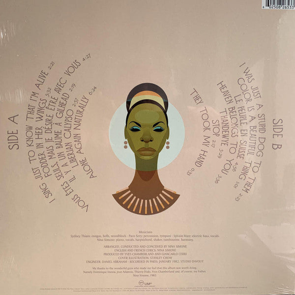 NINA SIMONE (ニーナ・シモン) - Fodder On My Wings (EU 正規限定ボーナス入り再発180g「黒盤」LP/ New)'82年49歳時影の名作。