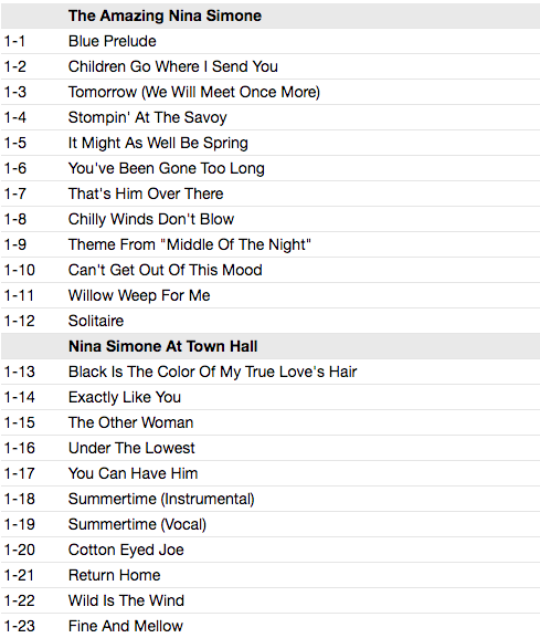 NINA SIMONE (ニーナ・シモン) - Four Classic Albums (UK 限定合体再発CDx2枚組/New) 全40曲!