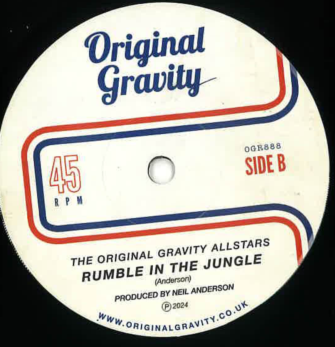 ORIGINAL GRAVITY ALLSTARS (オリジナル・グラヴィティ・オールスターズ) - Get Ready To Rumble / Rumble In The Jungle (UK 限定 7"+水色スリーブ/New) ファンキーMODノーザン・インスト!