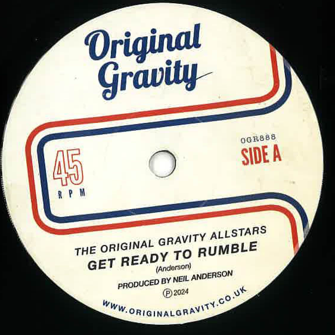 ORIGINAL GRAVITY ALLSTARS (オリジナル・グラヴィティ・オールスターズ) - Get Ready To Rumble / Rumble In The Jungle (UK 限定 7"+水色スリーブ/New) ファンキーMODノーザン・インスト!