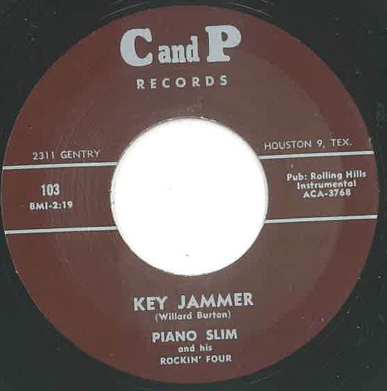 PIANO SLIM & His Rocking Four (ピアノ・スリム) - Lot Of Shakin' Lot Of Jivin' / Key Jammer (US 限定リプロ再発 7インチ/ New) ブラック・ロックンロール・ジャイヴァー!