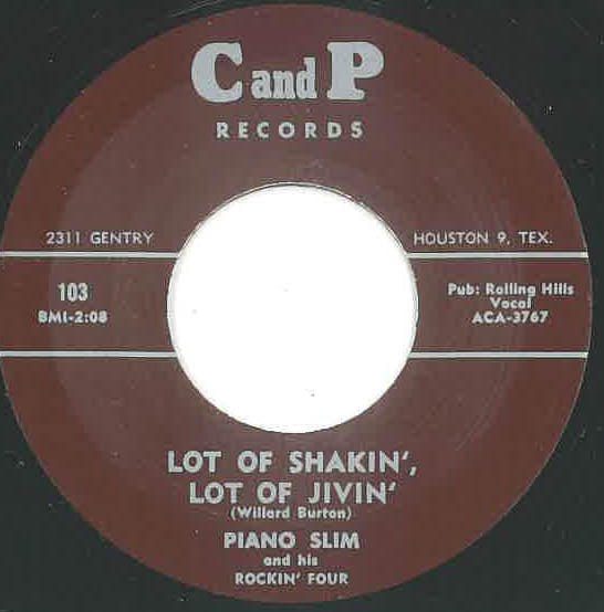 PIANO SLIM & His Rocking Four (ピアノ・スリム) - Lot Of Shakin' Lot Of Jivin' / Key Jammer (US 限定リプロ再発 7インチ/ New) ブラック・ロックンロール・ジャイヴァー!