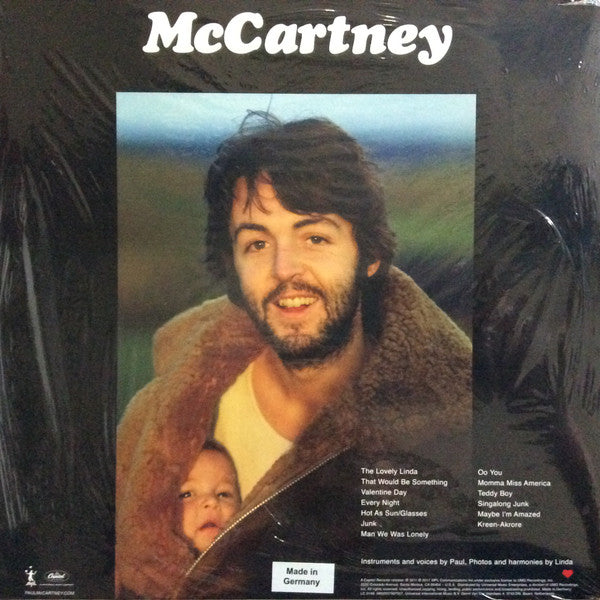 PAUL McCARTNEY (ポール・マッカートニー) - McCartney (EU 限定復刻再発アナログLP/New)
