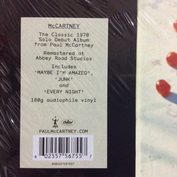 PAUL McCARTNEY (ポール・マッカートニー) - McCartney (EU 限定復刻再発アナログLP/New)