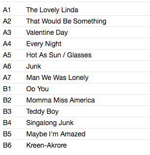 PAUL McCARTNEY (ポール・マッカートニー) - McCartney (EU 限定復刻再発アナログLP/New)