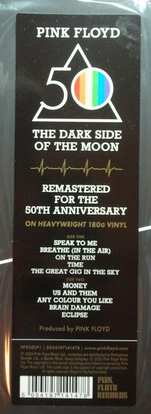 PINK FLOYD (ピンク・フロイド) - The Dark Side Of The Moon (EU 50周年限定リマスター再発180g LP+ステッカー、ポスター各2枚/New)