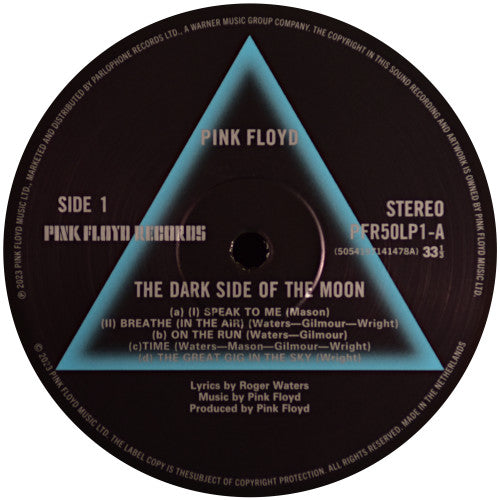 PINK FLOYD (ピンク・フロイド) - The Dark Side Of The Moon (EU 50周年限定リマスター再発180g LP+ステッカー、ポスター各2枚/New)