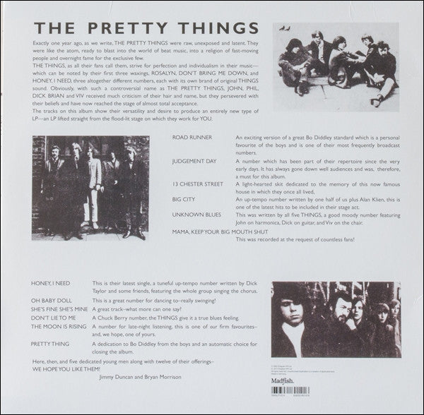 PRETTY THINGS (プリティ・シングス) - S.T. <1st Album> (German 限定復刻再発180g 「モノラル」 LP/New)