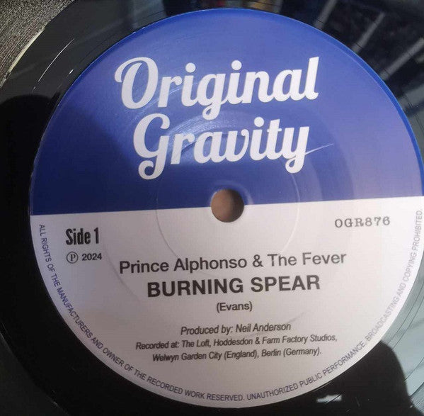 PRINCE ALPHONSO & THE FEVER / WOODFIELD RD ALLSTAR (プリンス・アルフォンソ&ザ・フィーヴァー/ウッドフィールド・ロード・オールスターズ) - Burning Spear (UK 限定 7"+カンパニースリーブ/New)