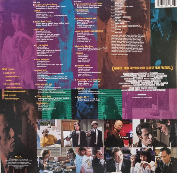 O.S.T. (パルプ・フィクション)  - Pulp Fiction: Music From The Motion Picture (EU 限定復刻再発 180g LP/New)