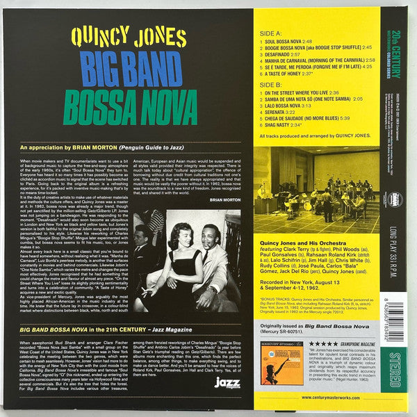 QUINCY JONES (クインシー・ジョーンズ)  - Big Band Bossa Nova (EU  限定ボーナス入り再発「イエローVINYL」 LP/New)