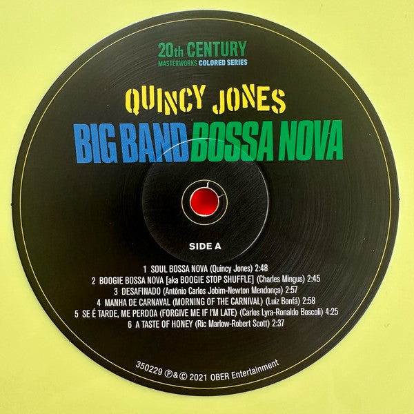 QUINCY JONES (クインシー・ジョーンズ)  - Big Band Bossa Nova (EU  限定ボーナス入り再発「イエローVINYL」 LP/New)