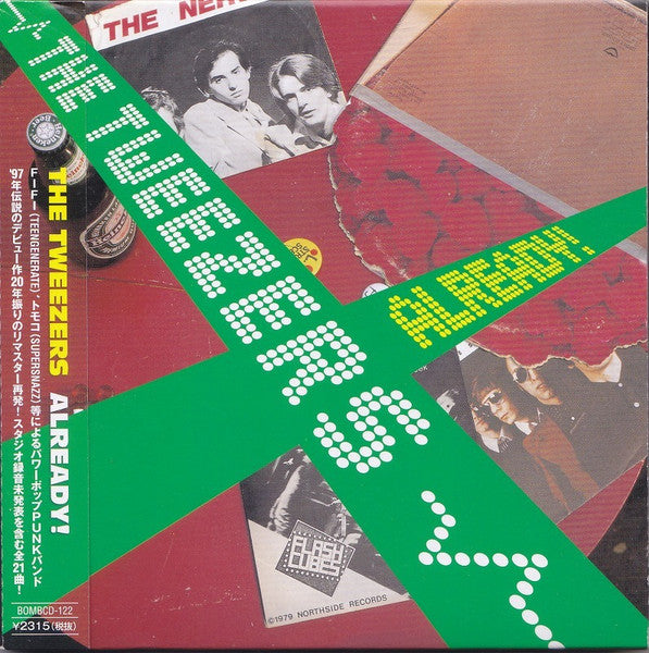 TWEEZERS (トゥイーザーズ) - ALREADY (Japan タイムボム 限定ボーナス入りリマスター再発「見開き厚紙ジャケ」CD/New) '97年伝説のデビュー・アルバム