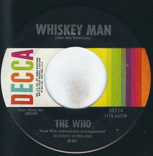 WHO (フー) - Happy Jack (US オリジナル 7")