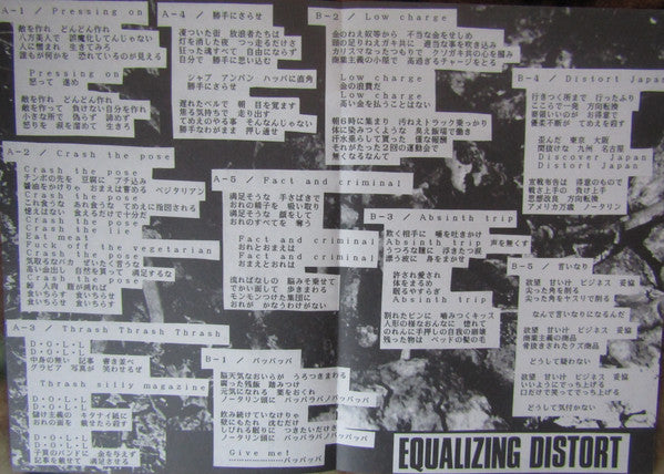 GAUZE (ガーゼ) - Equalizing Distort (Japan 正規再発「限定レッドヴァイナル」LP/ New) '86年セカンドアルバム!