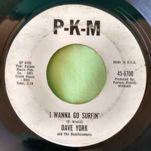 DAVE YORK & THE BEACHCOMBERS (デイブ・ヨーク&ビーチカマーズ) - Beach Party / I Wanna Go Surfin'(US '62再発 7"/45-6700)