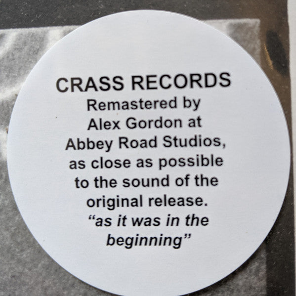 CRASS (クラス) - Yes Sir, I Will. (UK 限定再発 LP+ポスタースリーブ/ New)