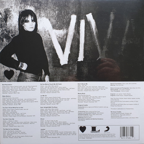 JOAN JETT (ジョーン・ジェット ) - Bad Reputation (EU 限定プレス再発 LP/ New)