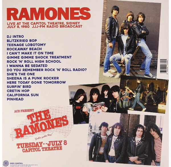 RAMONES (ラモーンズ) - Gabba Gabba G' Day : Live In Sidney Australia 1980 - FM Broadcast (Italy 限定プレス再発ピンクヴァイナル LP/ New)