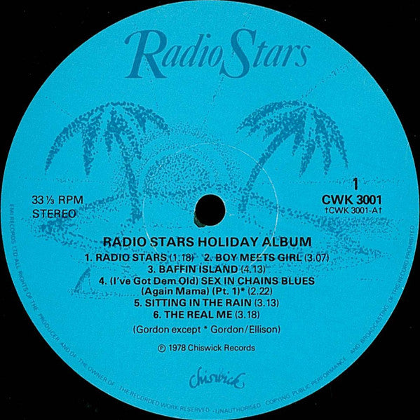 RADIO STARS (レディオ・スターズ ) - Holiday Album (UK オリジナル LP+インナー/両面コーティングジャケ)