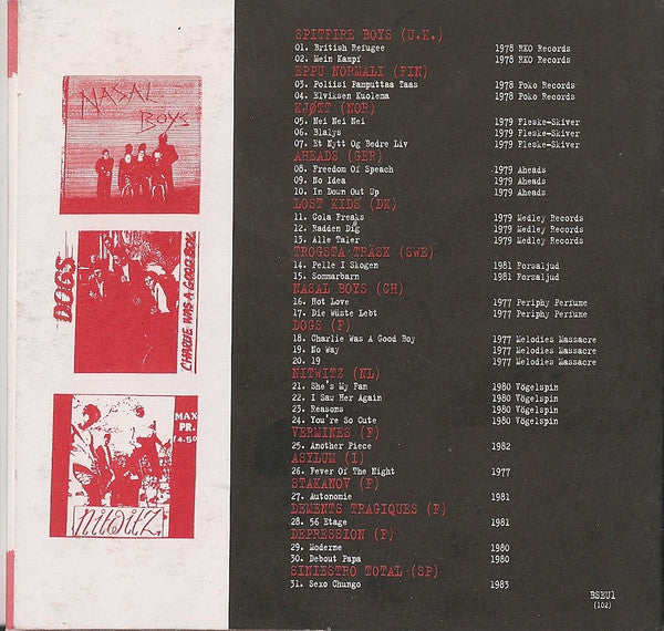 V.A. (初期「ヨーロッパ」パンク・コンピ) - Bloodstains Across Europe (EU 限定再発「見開き紙ジャケ」CD/ New)